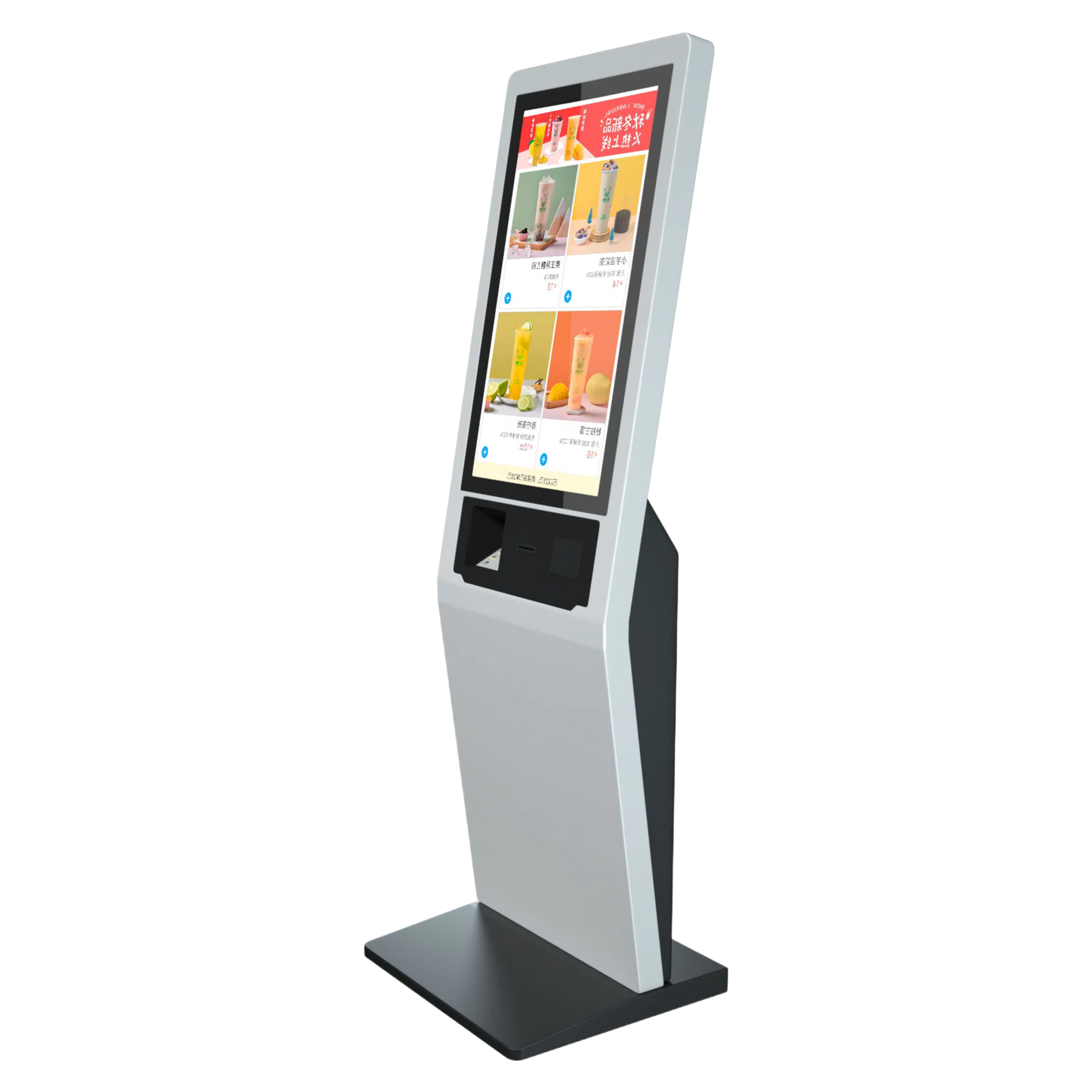 High-Resolution Touch Screen Ordering Kiosk for Restaurants and Retail Stores