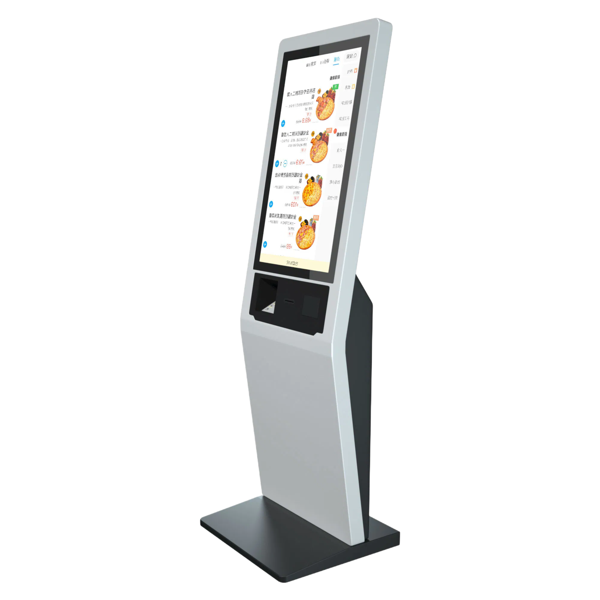 High-Resolution Touch Screen Ordering Kiosk for Restaurants and Retail Stores