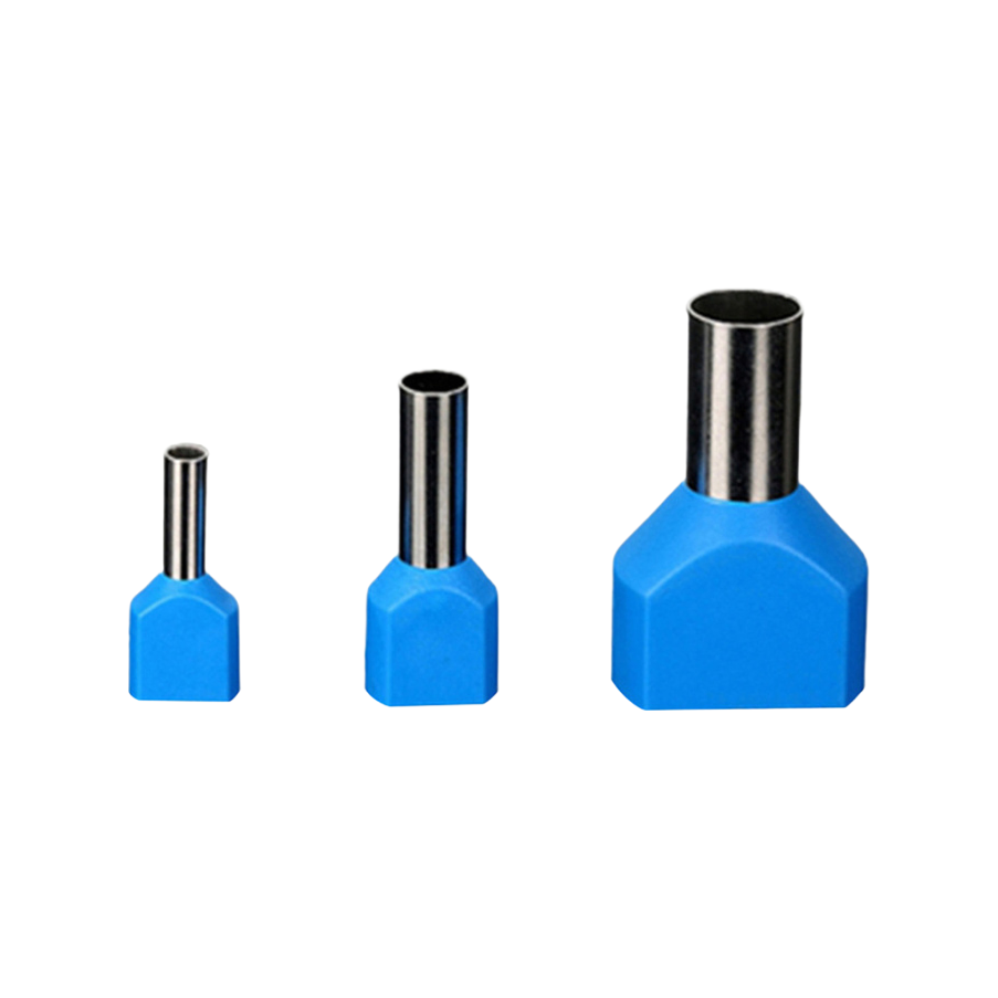 High Temperature Insulated Twin Cord End Terminal Copper Material 300V Max Voltage for Electrical Applications