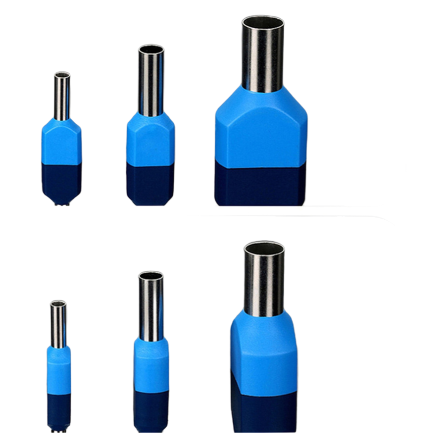 High Temperature Insulated Twin Cord End Terminal Copper Material 300V Max Voltage for Electrical Applications