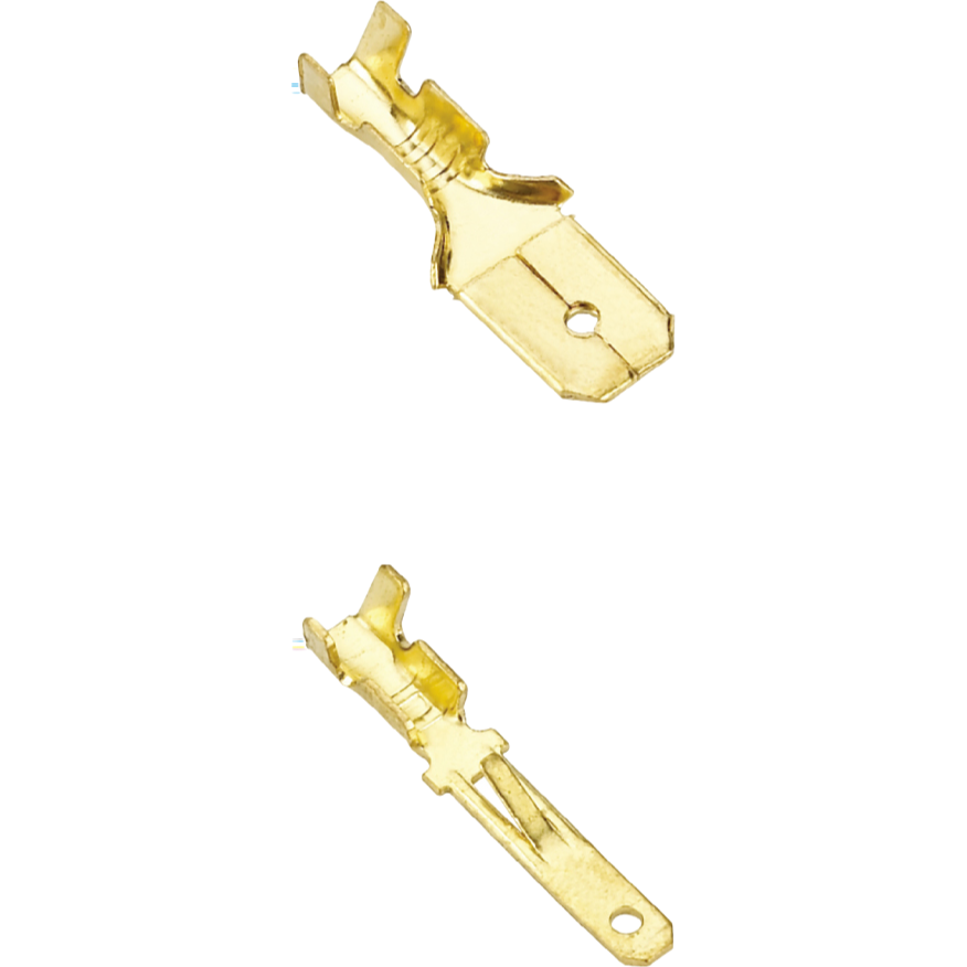 Wholesale Brass Male Cylindrical Electrical Terminals with Cold Pressing Production Process