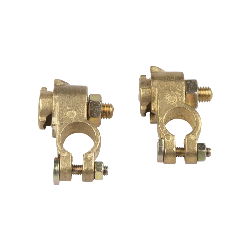 Customizable U-Shaped Brass Battery Terminal Connectors for Automotive Electrical Transmission