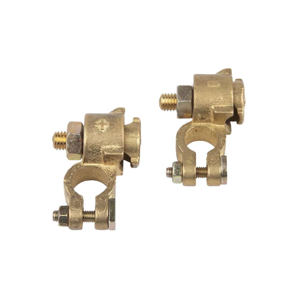 Customizable U-Shaped Brass Battery Terminal Connectors for Automotive Electrical Transmission