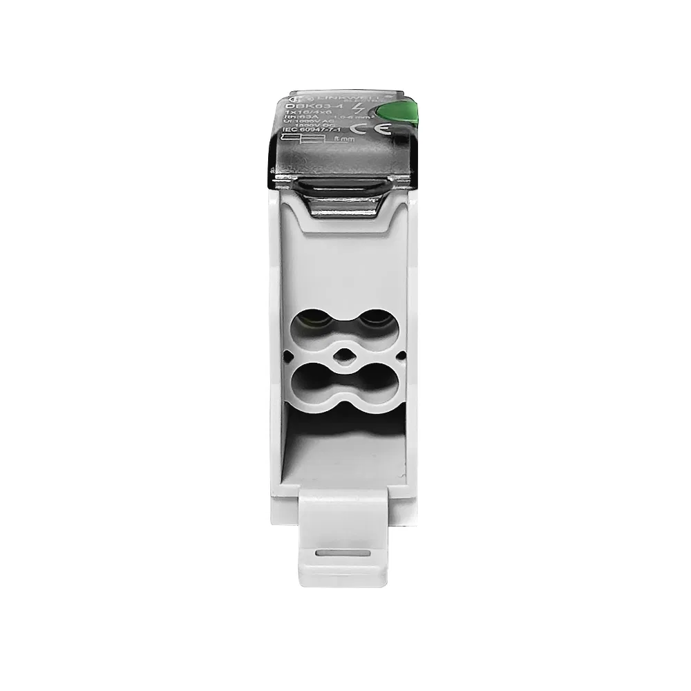 IP20 Protected CE Certified DIN Rail Distribution Terminal Block DBK63-4 for AC/DC Applications
