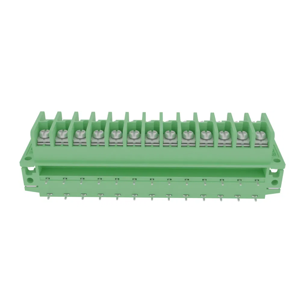 Customizable PCB Terminal Blocks TD2.5-8.2 with 8.2mm Pitch and V0 Flame Rating