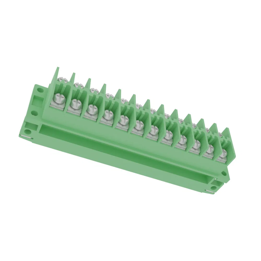 Customizable PCB Terminal Blocks TD2.5-8.2 with 8.2mm Pitch and V0 Flame Rating