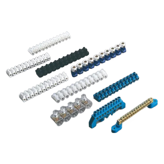 Factory Direct Supply PA66 Plastic Shell Terminal Blocks with Brass Screws for Industrial Use