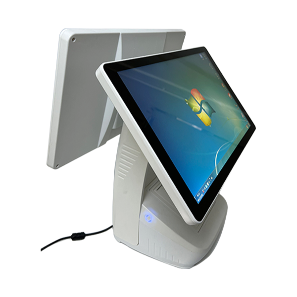 DP02 15.6 Inch Windows POS System with Dual Screen and 80mm/s Thermal Printer for Retail Stores