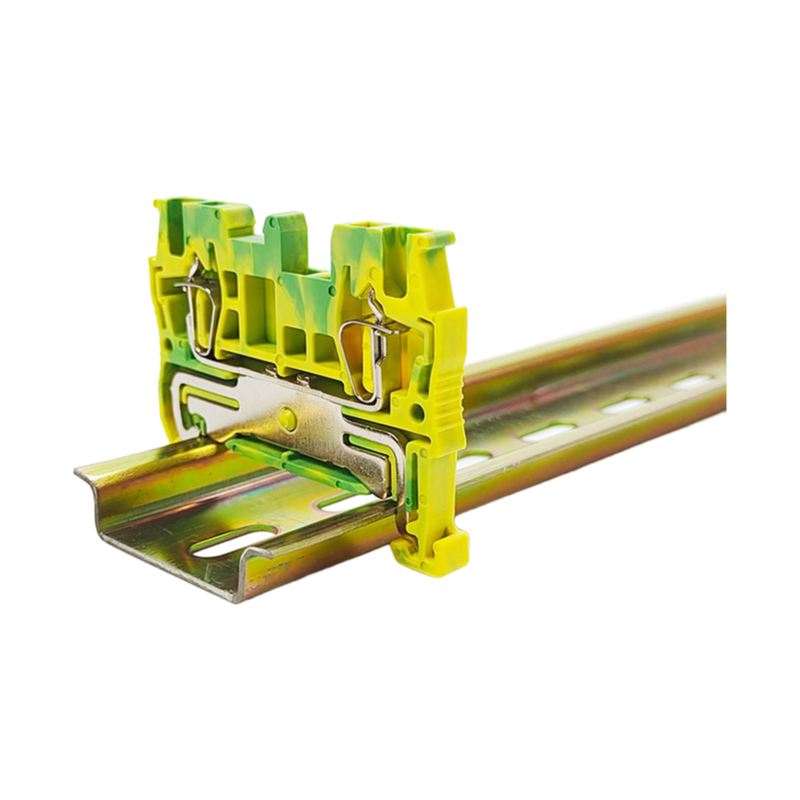 Push-In Connection Terminal Blocks for Solid Conductors with Ferrules Tool-Free Wiring