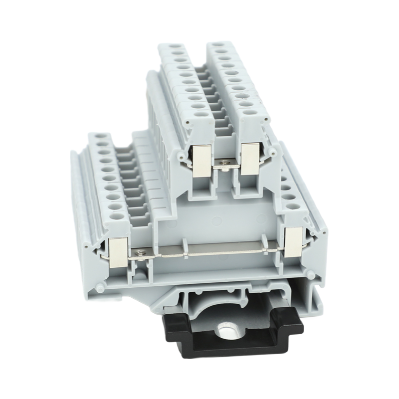 Flame Resistant PA66 Nylon Multi Level Terminal Blocks with Brass Conductor 4mm²