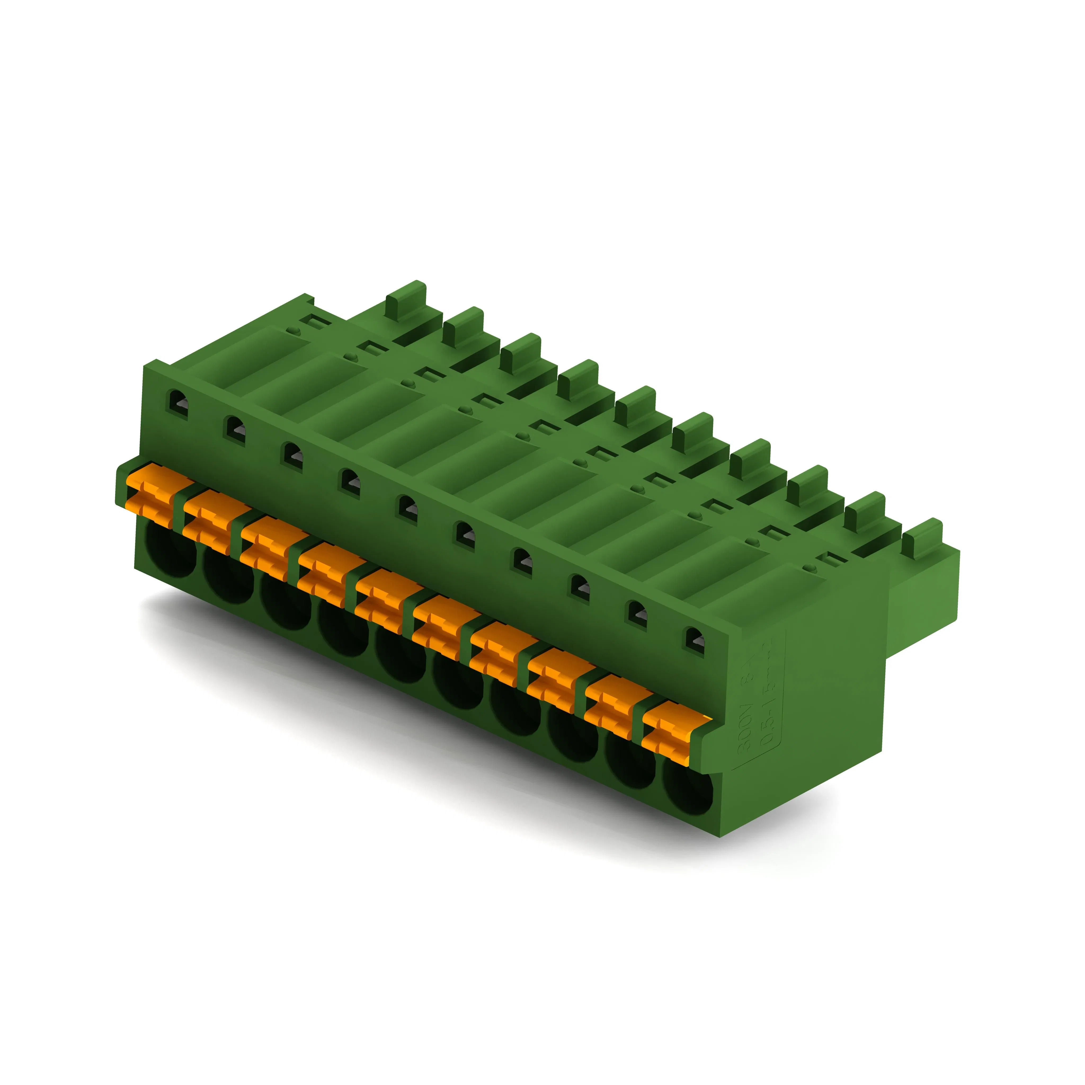 High Quality KPG-381 Pluggable Terminal Block with Test Hole and Safety Connection Features