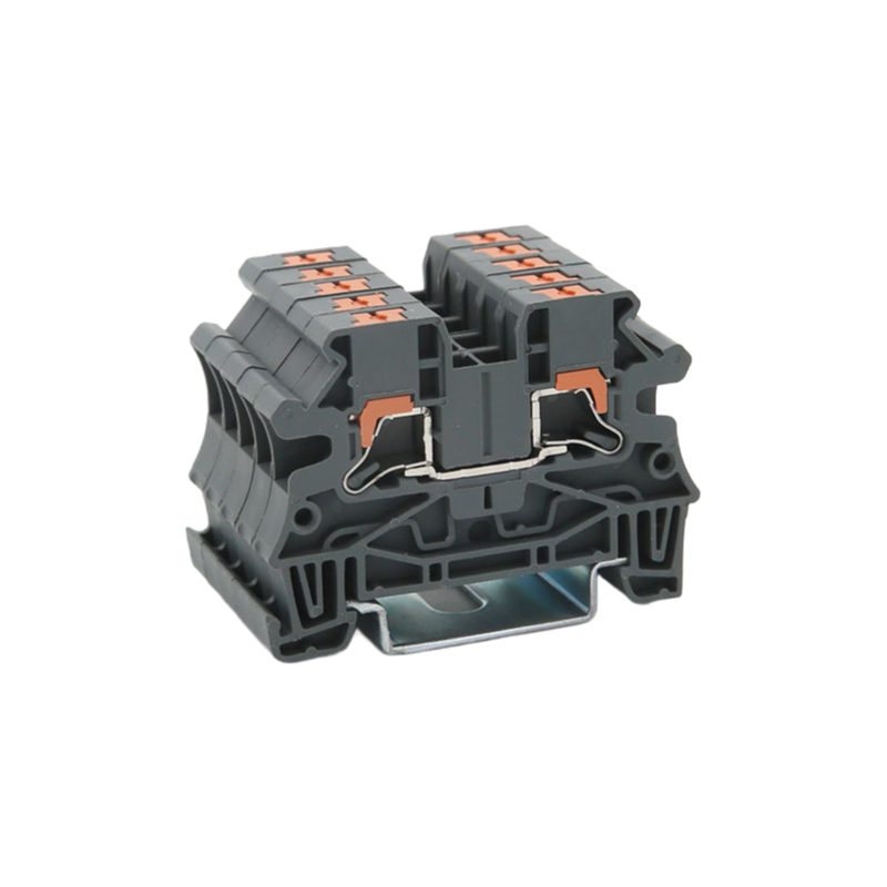 Wholesale Push-In Connection Terminal Blocks with 24-10 AWG Capacity - Injection Molding Process