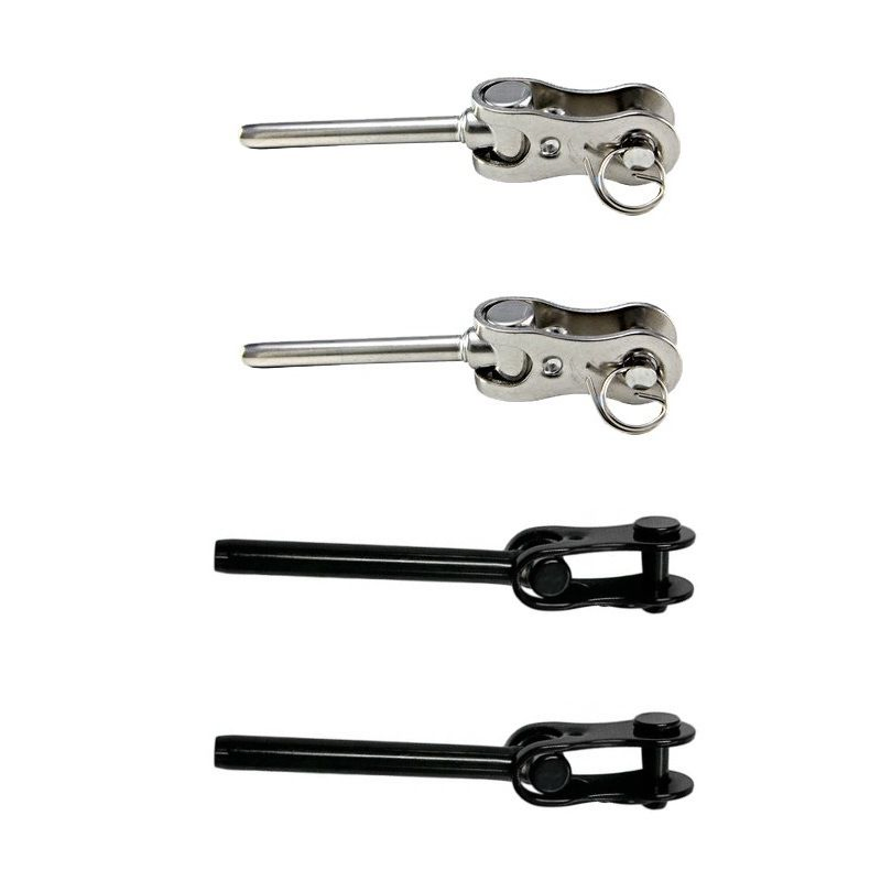 Corrosion-Resistant Cable Railing Components with Black/Silver Finish - Worldwide Shipping