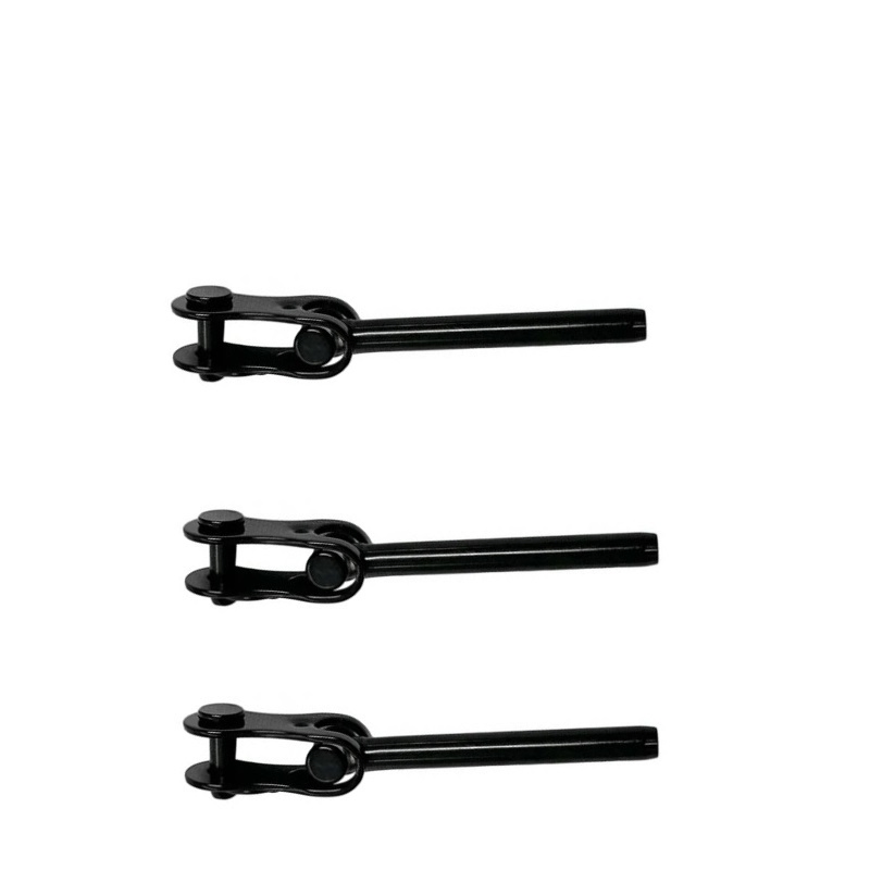 Corrosion-Resistant Cable Railing Components with Black/Silver Finish - Worldwide Shipping