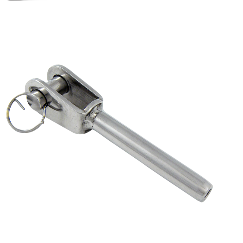Durable 304/316 Stainless Steel Swage Eye Terminal for Sailboats and Cable Railings