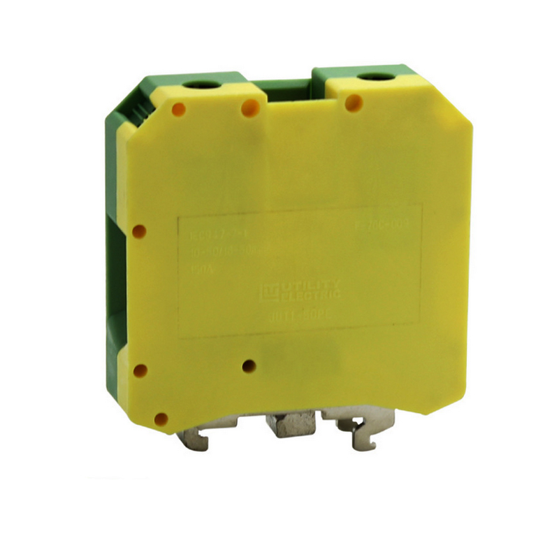High Current 50PE UL94 V0 Screw Type Grounding Terminal Blocks for Power Distribution
