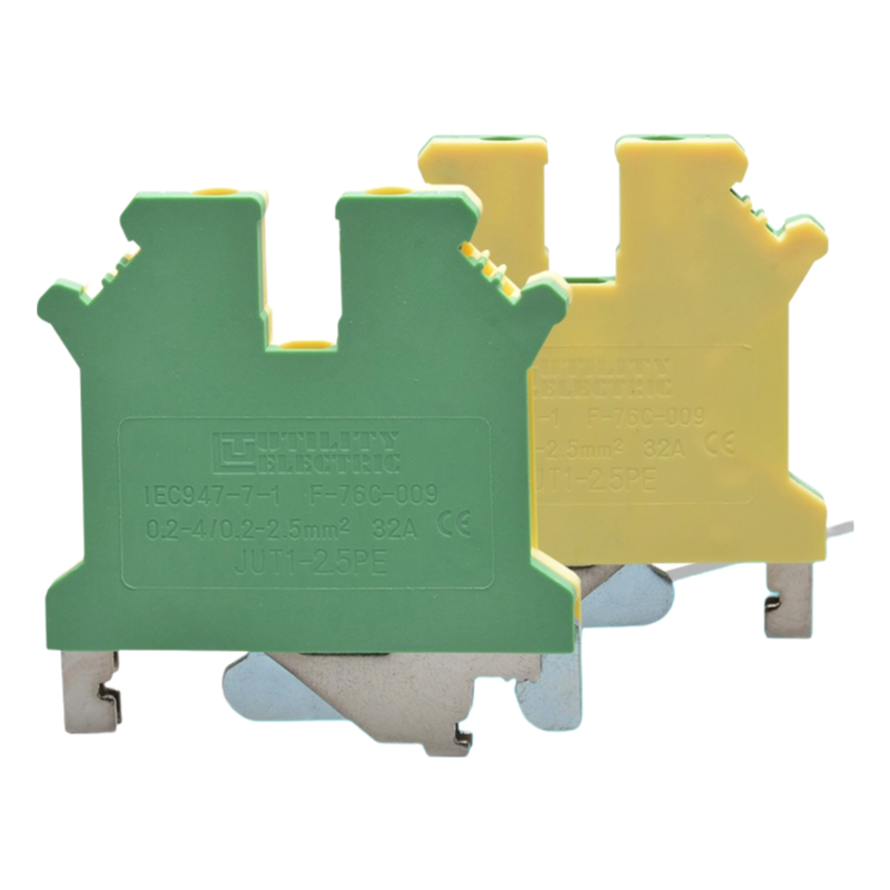 High Current 50PE UL94 V0 Screw Type Grounding Terminal Blocks for Power Distribution