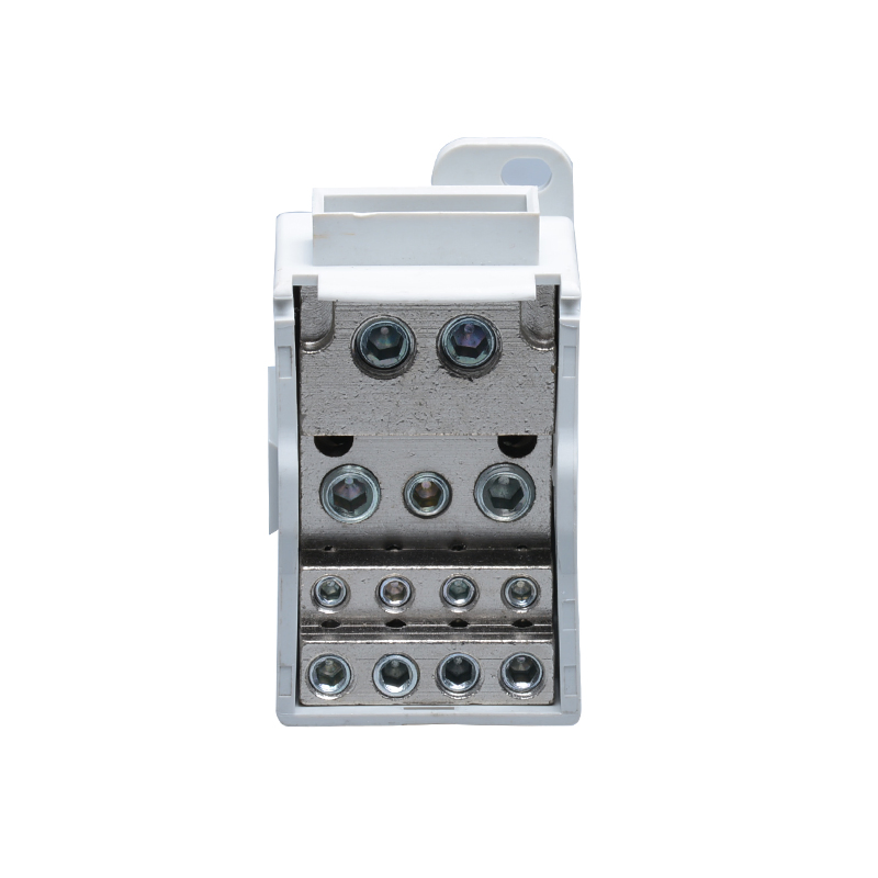 JUT11-500 High-Current Brass Power Distribution Terminal Block - UL/VDE/CE Certified One-in-Multiple-Out Junction Box Connector