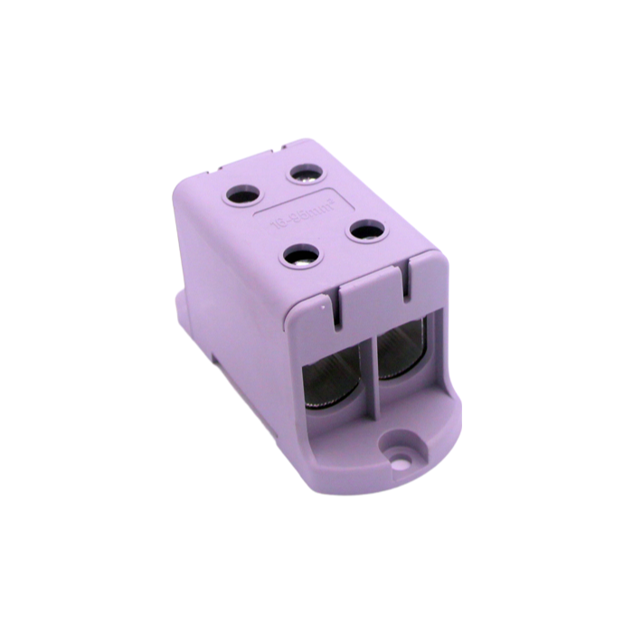 SNK-2-95 245A 2P High Current DIN Rail Terminal Block - CE Certified Nylon Aluminum Power Connector