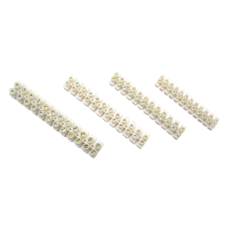 12 Way U Type Terminal Block - High Quality PE/PP/PA Material for PCB & Wiring Applications
