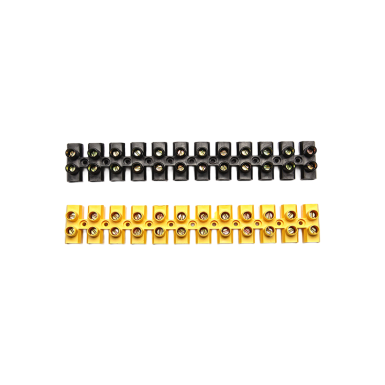 12 Way U Type Terminal Block - High Quality PE/PP/PA Material for PCB & Wiring Applications