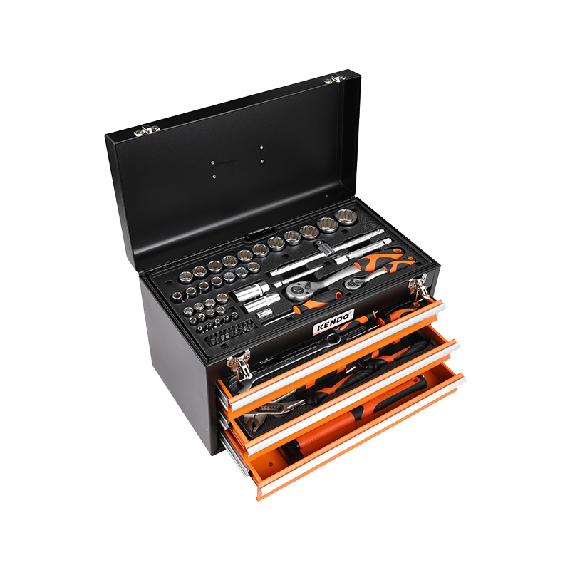 Kendo 86PCS Professional Mechanic Tool Set - Heavy Duty Hand Tool Kit for Car Repair & Home Maintenance
