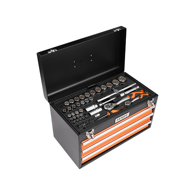 Kendo 86PCS Professional Mechanic Tool Set - Heavy Duty Hand Tool Kit for Car Repair & Home Maintenance