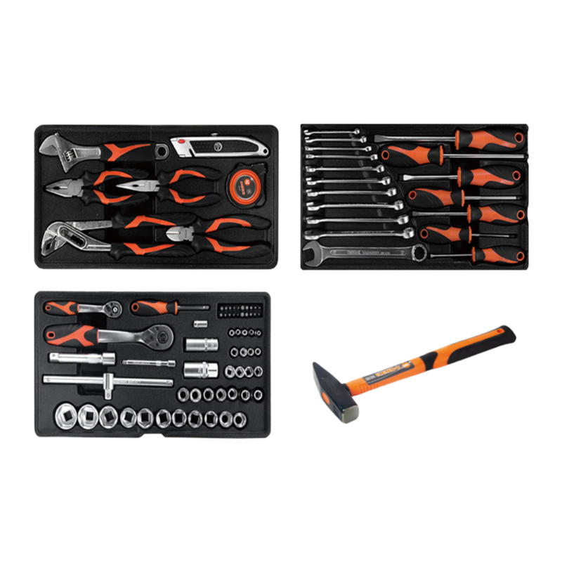 Kendo 86PCS Professional Mechanic Tool Set - Heavy Duty Hand Tool Kit for Car Repair & Home Maintenance
