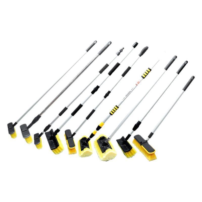 Premium Detachable Car Wash Brush with Water Flow Function - Adjustable Length Cleaning Tool