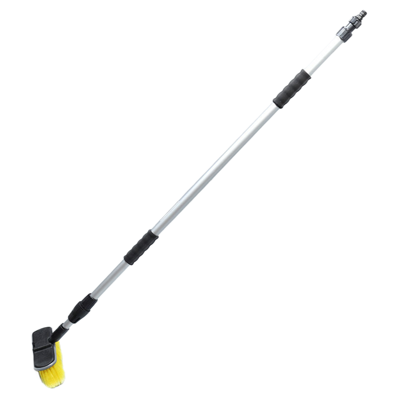 Premium Detachable Car Wash Brush with Water Flow Function - Adjustable Length Cleaning Tool