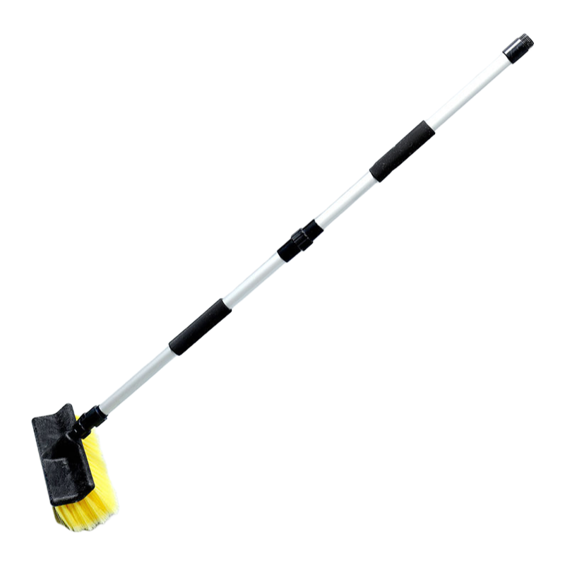 Premium Detachable Car Wash Brush with Water Flow Function - Adjustable Length Cleaning Tool