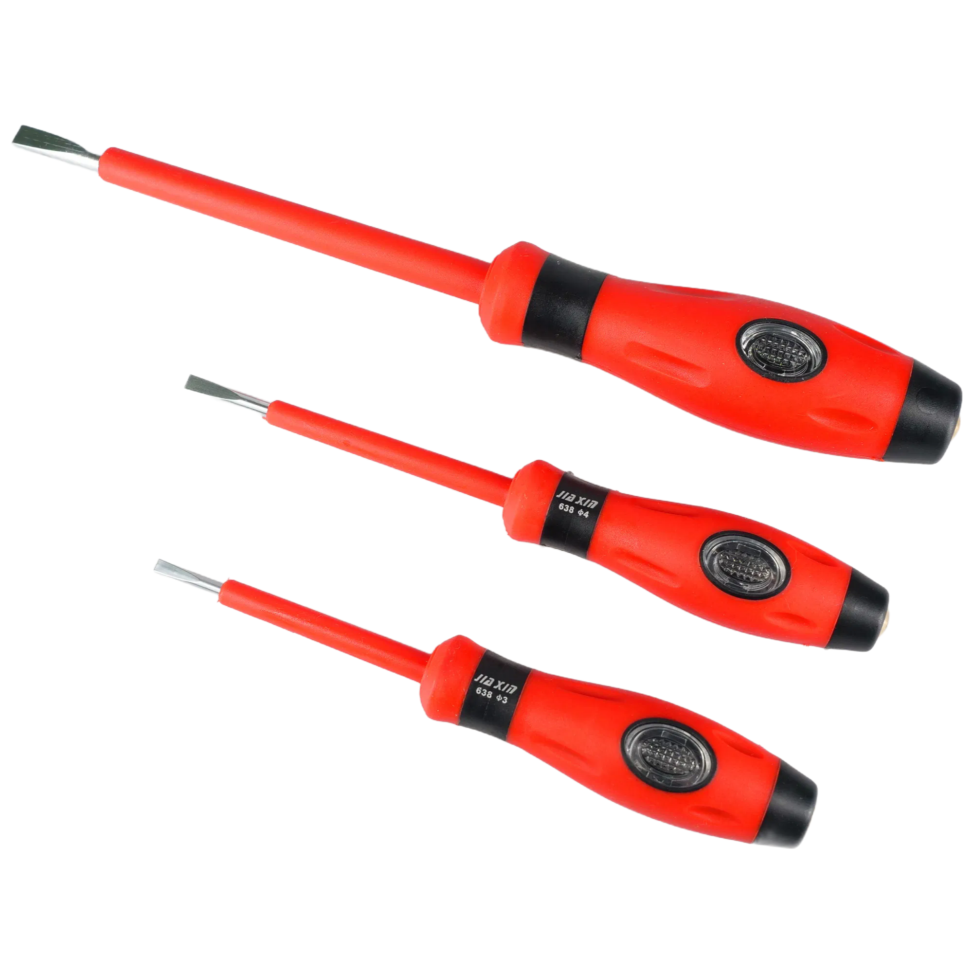 100-500V 3mm*65mm Insulated Voltage Tester Pencil & Electric Test Screwdriver