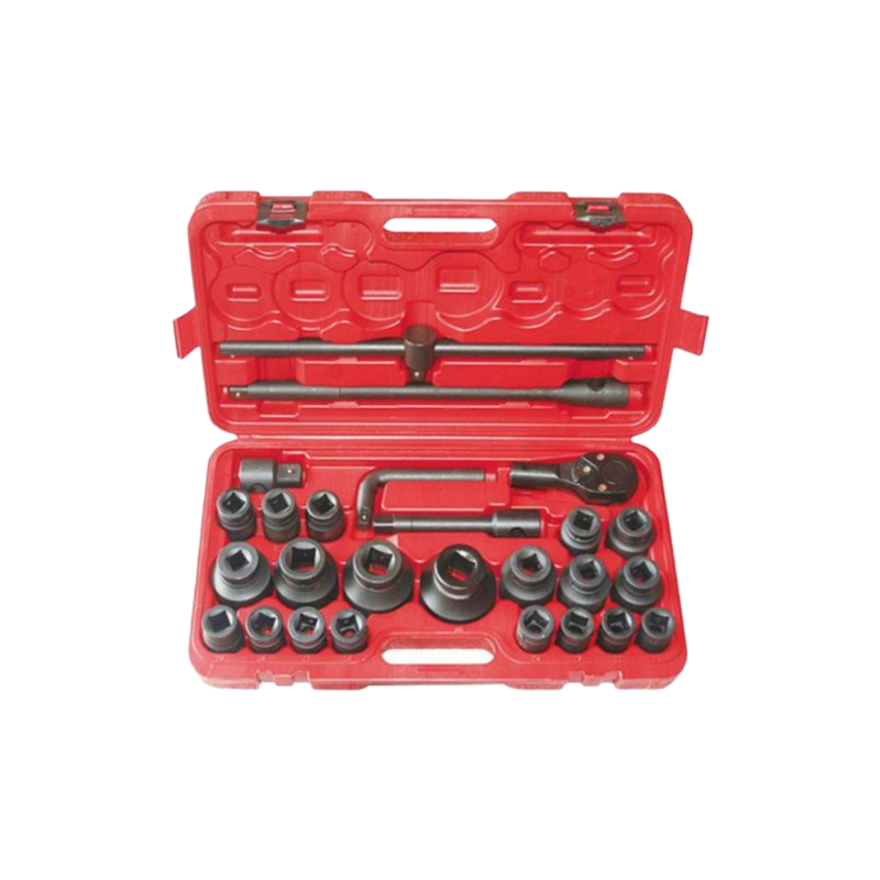 3/4" 26PCS Professional Impact Socket Set for Auto Repair and Mechanical Maintenance