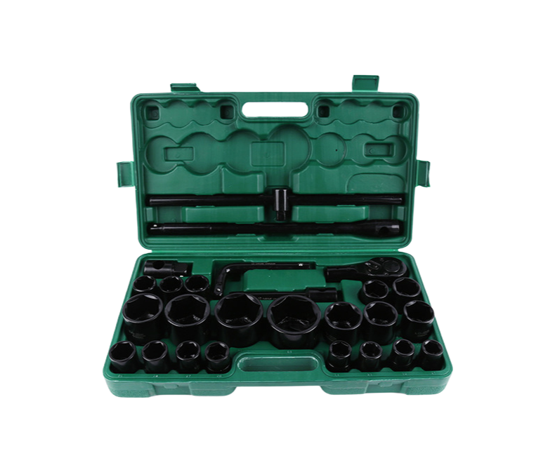 3/4" 26PCS Professional Impact Socket Set for Auto Repair and Mechanical Maintenance