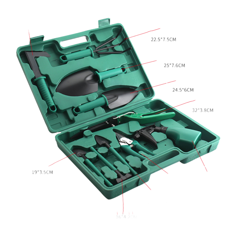10PCS Heavy Duty Gardening Tools Set with Storage Bag - Stainless Steel Professional Garden Kit