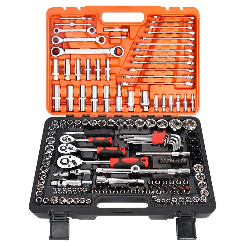 37PC CR-V Steel Box Wrenches Set - Professional Vehicle Auto Repair Tool Kit with Screwdrivers
