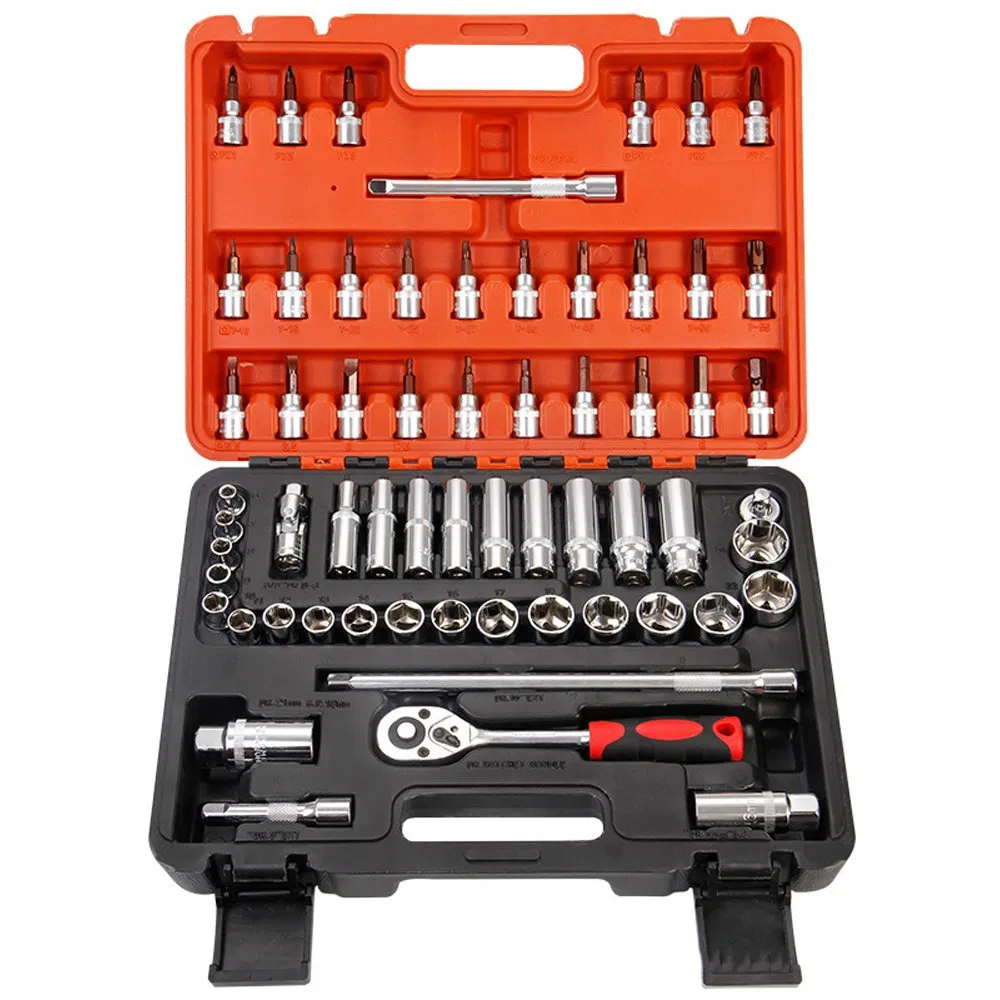 37PC CR-V Steel Box Wrenches Set - Professional Vehicle Auto Repair Tool Kit with Screwdrivers