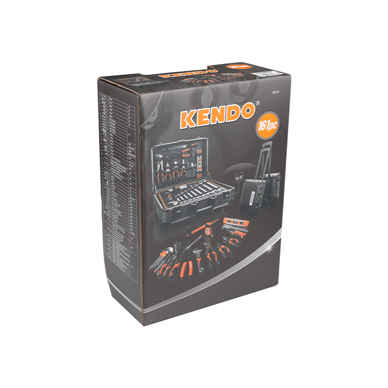 KENDO 161PC Professional Aluminum Tool Set for Home & Car Repair | Complete Hand Tool Kit