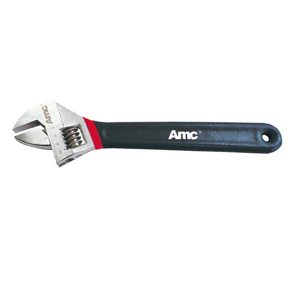 Professional Adjustable Wrench with Double Color Dipped Handle - AM17004 (6-18 Inch Sizes)
