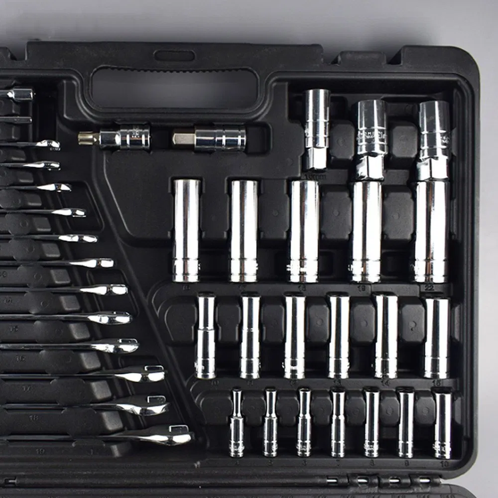 218 PCS Professional Automotive Tool Set - CR-V Steel Ratchet Sockets & Wrenches Kit for Car Motorcycle Bicycle Repair