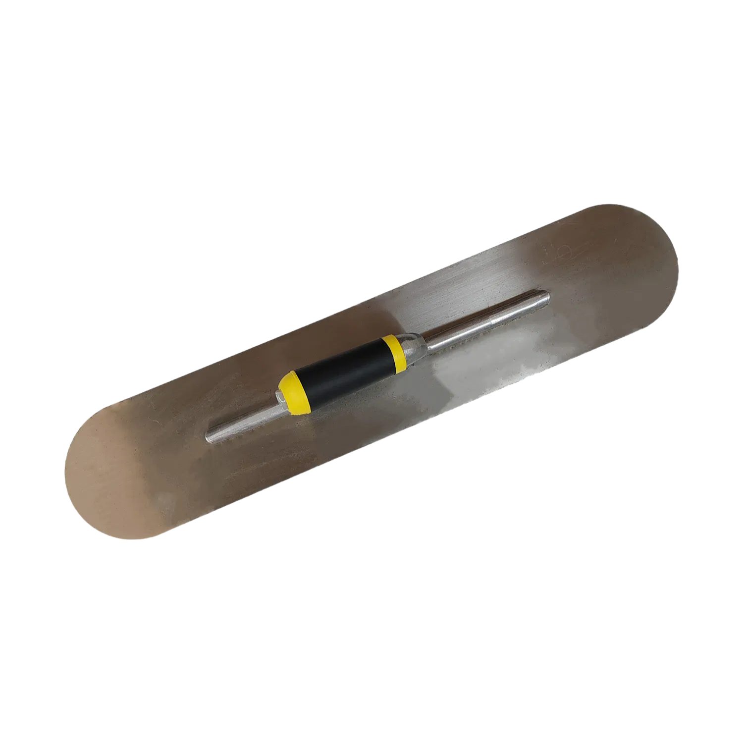 Premium Stainless Steel Concrete Trowel - 14"x4" Fully Rounded Plastering Tool for Professional Use
