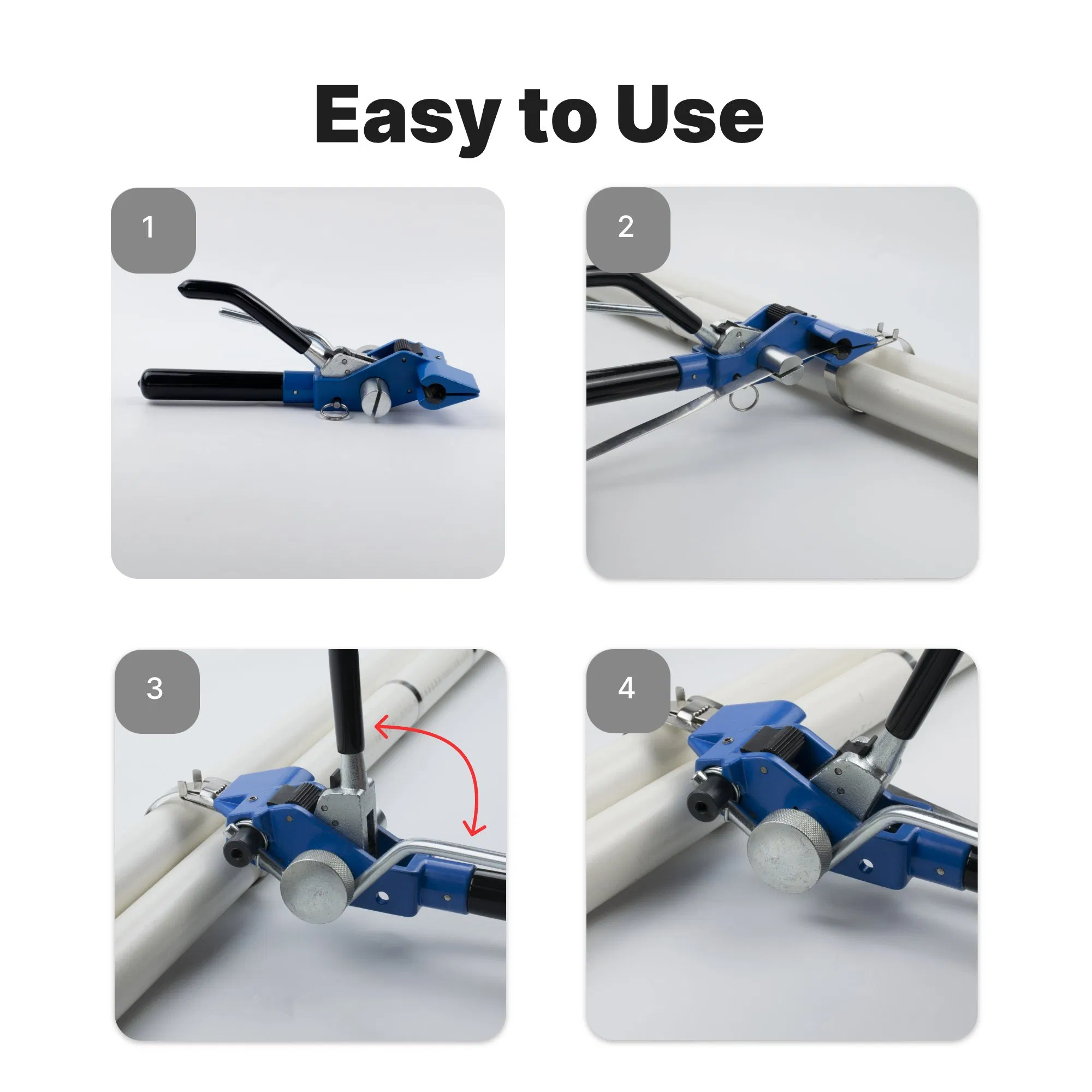 Professional Stainless Steel Strapping Tool - Manual Band Cutter & Fastener for Industrial Use