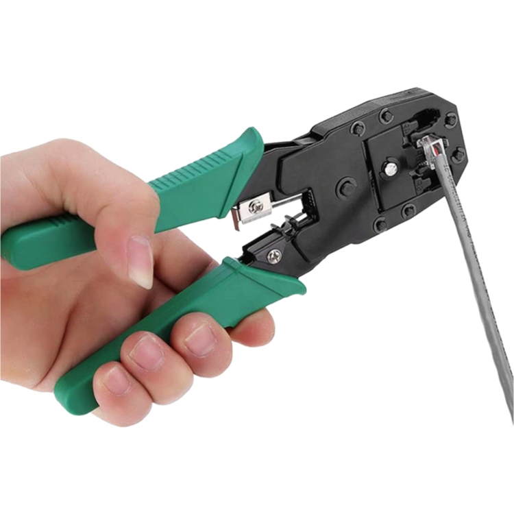 High-Quality 3-in-1 RJ45 RJ11 RJ12 Crimper Tool for Ethernet Cable Termination