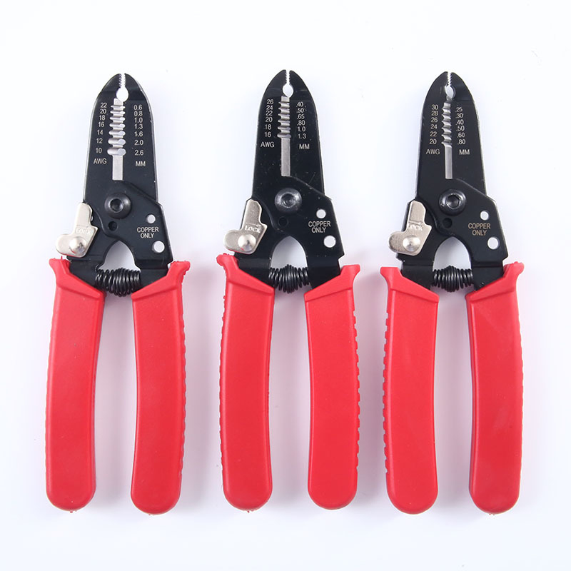 Professional Cable Sheath Stripper Tool for AWG20-10 Wires with Adjustable Knob and Multi-Function Design