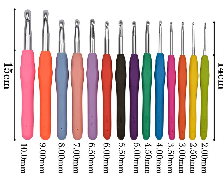 High-Quality TPR Soft Grip Crochet Needles Set Bulk Order for Craft Supplies Business