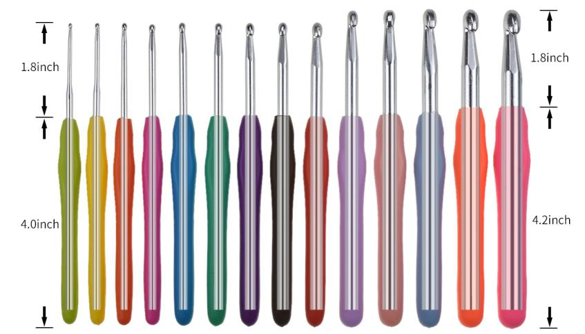 High-Quality TPR Soft Grip Crochet Needles Set Bulk Order for Craft Supplies Business