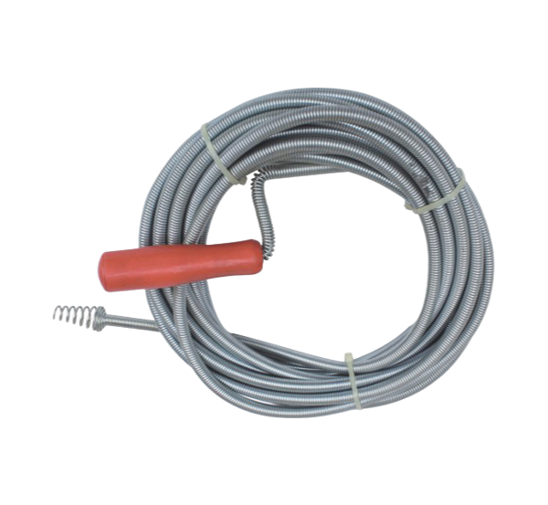 Heavy Duty Drain Pipe Cleaner Spring Tool with Plastic Handle for Effective Clog Removal