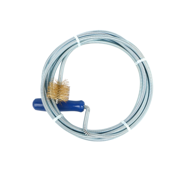 Heavy Duty Drain Pipe Cleaner Spring Tool with Plastic Handle for Effective Clog Removal