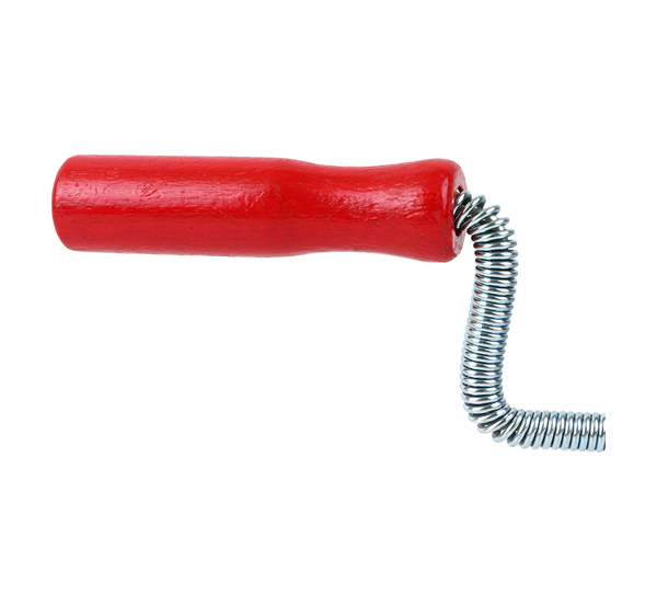 Heavy Duty Drain Pipe Cleaner Spring Tool with Plastic Handle for Effective Clog Removal
