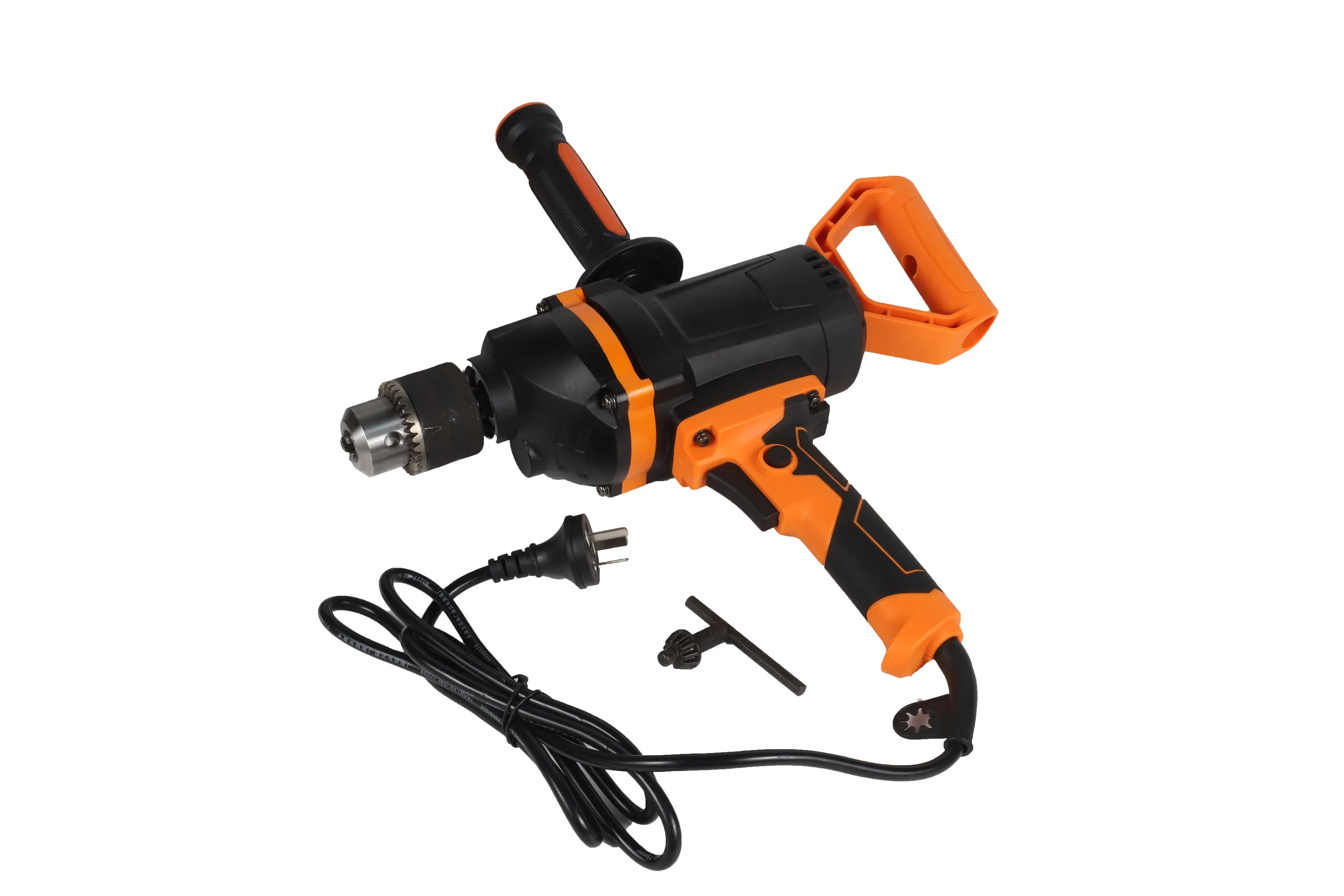 Durable Carbon Steel Electric Hand Drill with Plastic Box Packaging for Wholesale